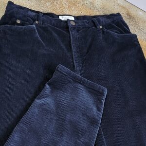Jones New York | Vintage Navy Corduroy Stretch Straight Leg Pants Size 12 Petite